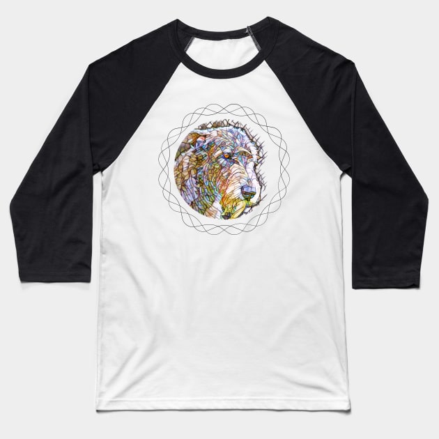 Irish wolfhound Baseball T-Shirt by Silver Lining Gift Co.